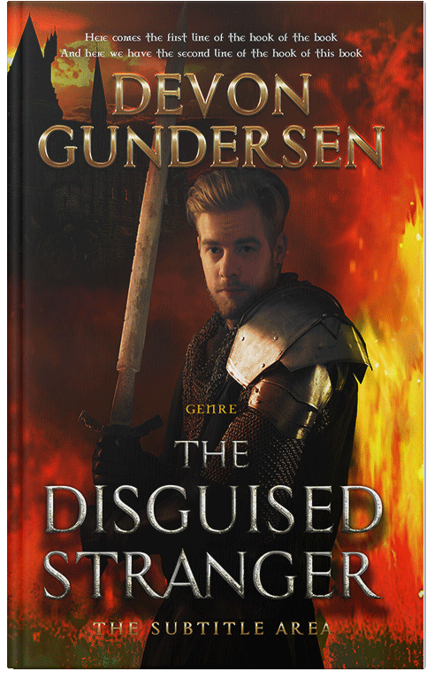 Front view of Premade Historical Book Cover - Raw Sienna