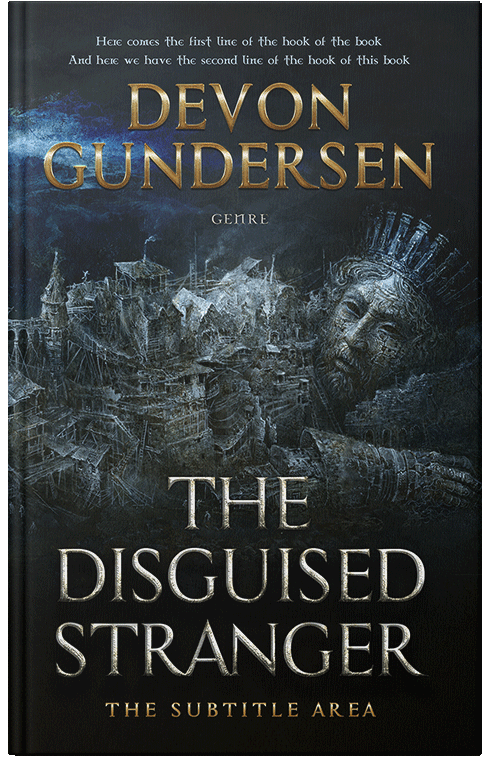 Front view of Premade Fantasy Book Cover - Woodsmoke