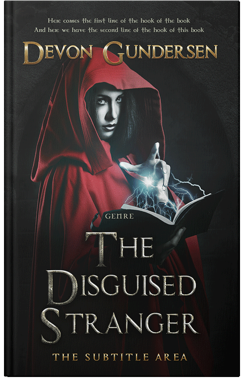 Front view of Premade Fantasy Book Cover - Cod Gray