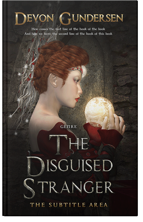 Front view of Premade Fantasy Book Cover - Night Rider