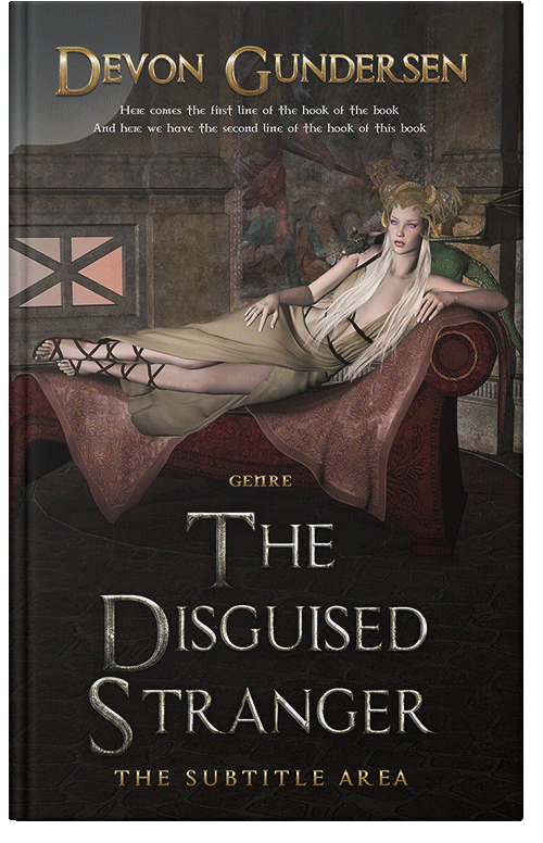 Front view of Premade Fantasy Book Cover - Zeus