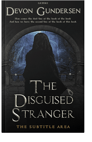 Pre Made Book Cover Black