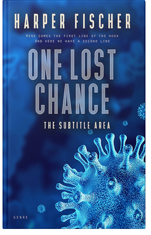 Premade Book Cover Catalina Blue