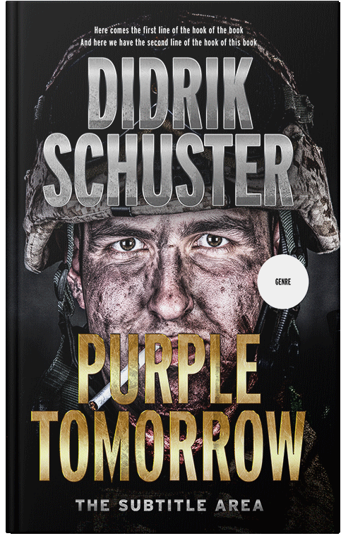 Front view of Premade Action & Adventure Book Cover - Cod Gray