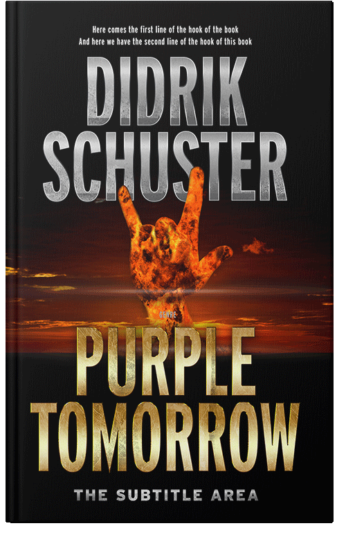 Front view of Premade Apocalyptica Book Cover - Asphalt