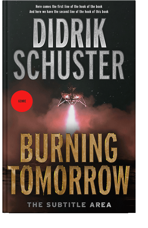 Front view of Tan #8430 - Premade Science Fiction Book Cover