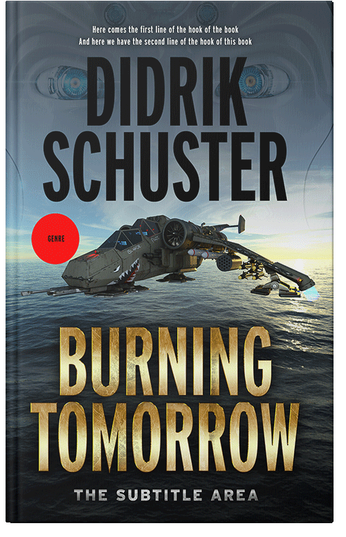 Front view of Premade Science Fiction Book Cover - Outer Space