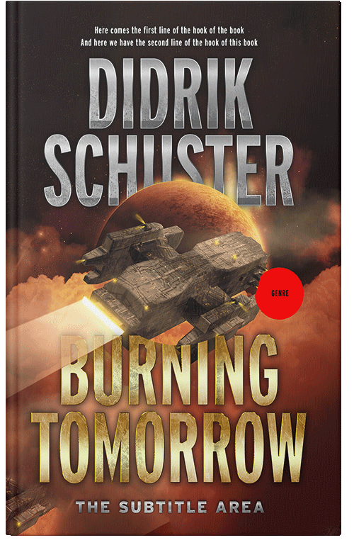 Front view of Premade Science Fiction Book Cover - Cork