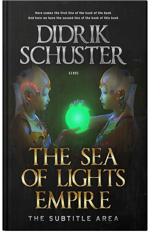 Front view of Premade Science Fiction Book Cover - Rangoon Green