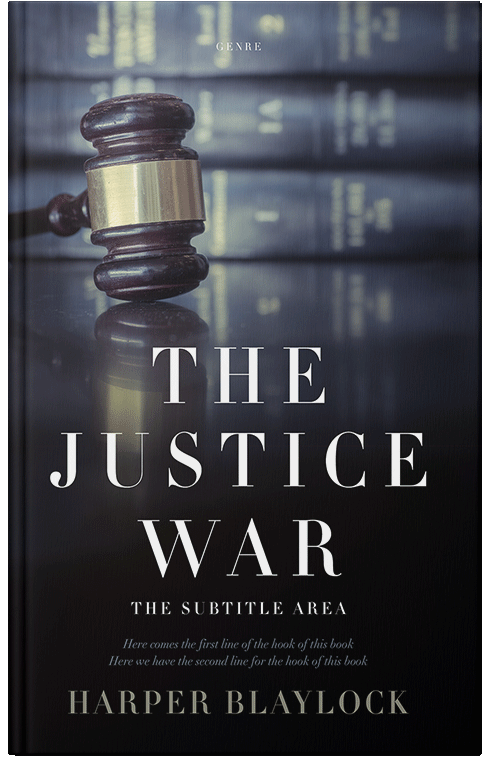 Front view of Premade Mystery & Thriller & Suspense Book Cover - Shark