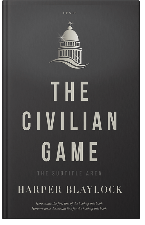 Front view of Premade Politics & Law & Society Book Cover - Mine Shaft