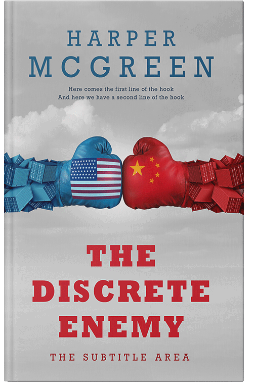 Front view of Premade Business Book Cover - Silver