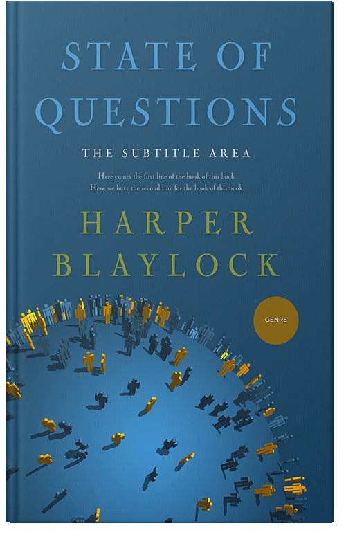 Front view of Premade Business Book Cover - Blumine