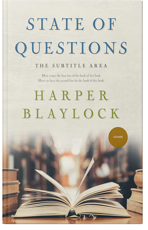 Front view of Premade Education Book Cover - Pearl Bush