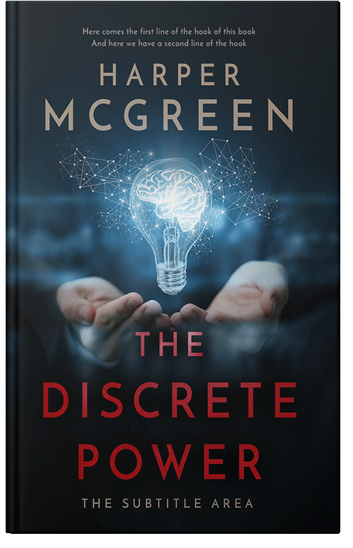 Front view of Premade Business Book Cover - Ebony