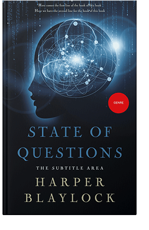 Pre Made Book Cover Ebony