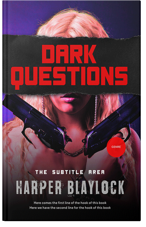 Front view of Premade Mystery & Thriller & Suspense Book Cover - Roman