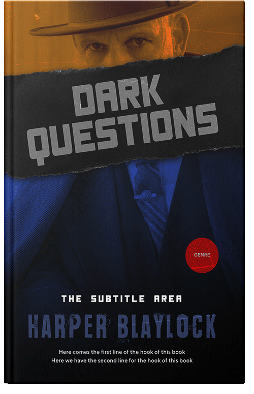 Front view of Premade Mystery & Thriller & Suspense Book Cover - Ebony