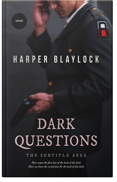 Front view of Premade Mystery & Thriller & Suspense Book Cover - Woodsmoke