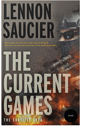 Pre Made Book Cover Taupe