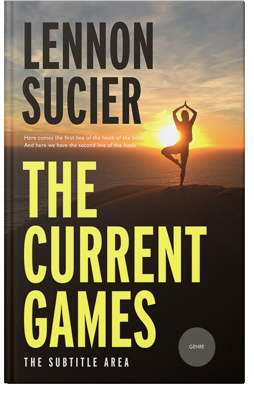 Front view of Premade Health & Mind & Body Book Cover - Golden Sand