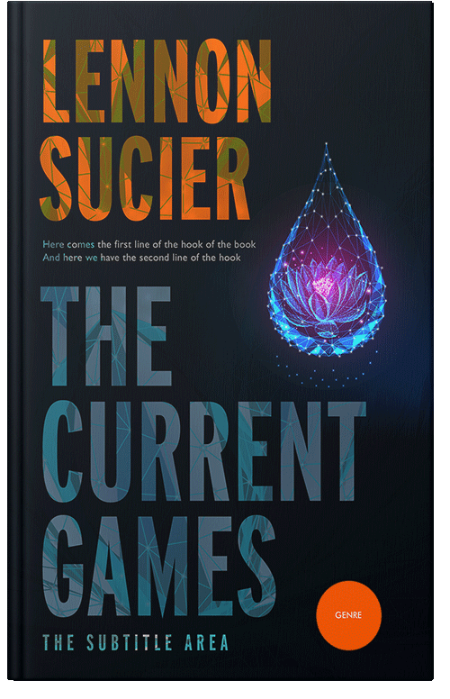 Front view of Premade Health & Mind & Body Book Cover - Ebony