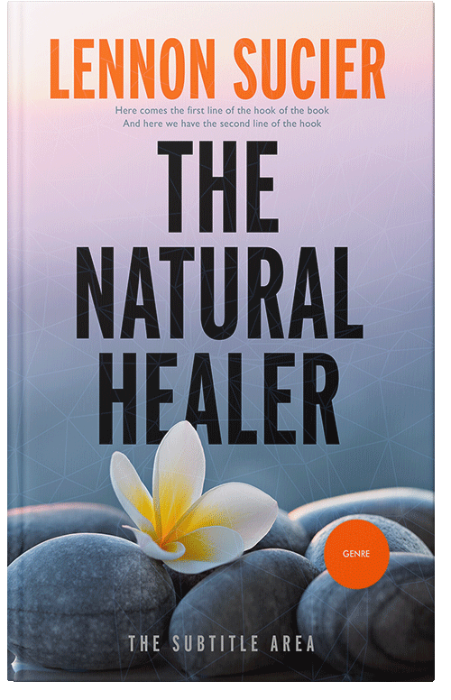 Front view of Premade Health & Mind & Body Book Cover - Gray Suit