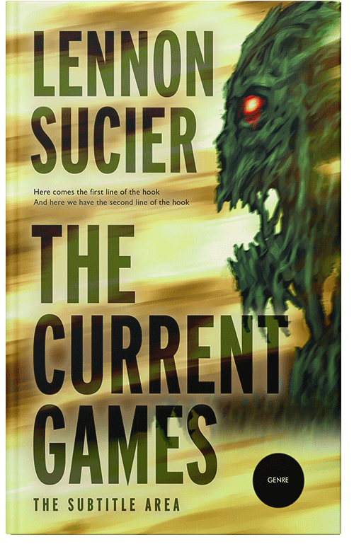 Front view of Premade Apocalyptica Book Cover - Laser