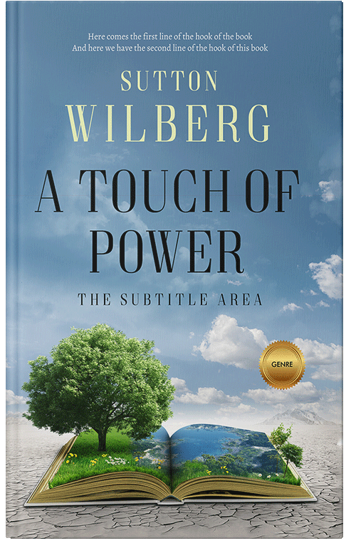 Front view of Premade Nature Book Cover - Bermuda Gray