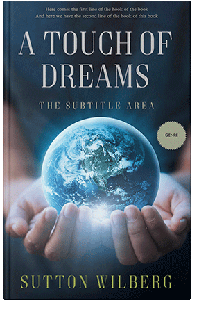 Pre Made Book Cover Silver Sand