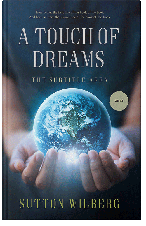 Front view of Premade Environment & Ecology Book Cover - Silver Sand