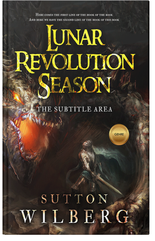 Front view of Premade Fantasy Book Cover - Zeus