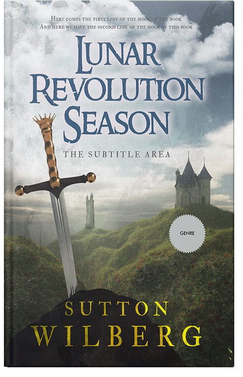 Front view of Premade Historical Book Cover - Iron