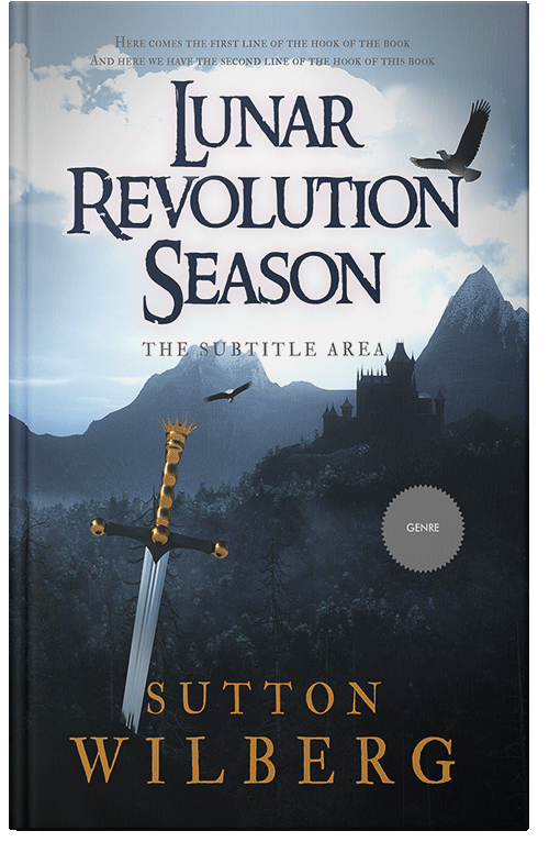 Front view of Premade Historical Book Cover - Iron