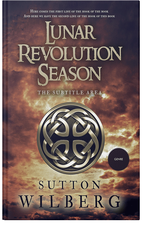 Front view of Premade Fantasy Book Cover - Woody Brown