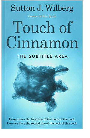 Pre Made Book Cover Sky Blue