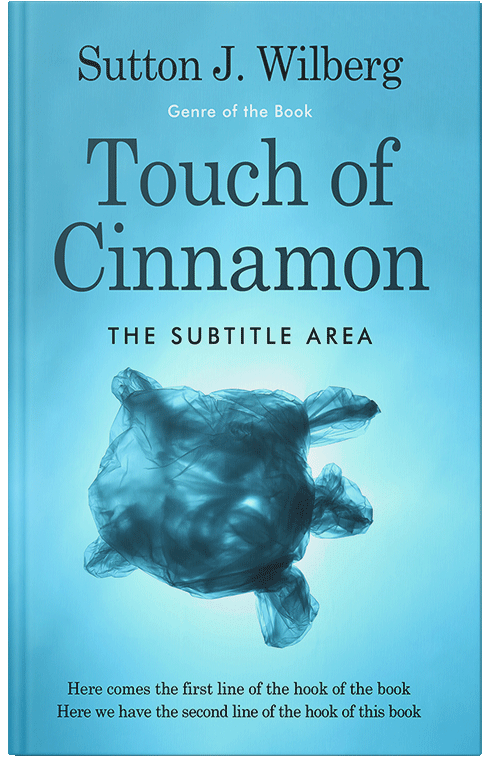 Front view of Premade Environment & Ecology Book Cover - Sky Blue