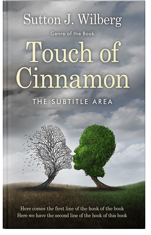 Front view of Premade Nature Book Cover - Oslo Gray