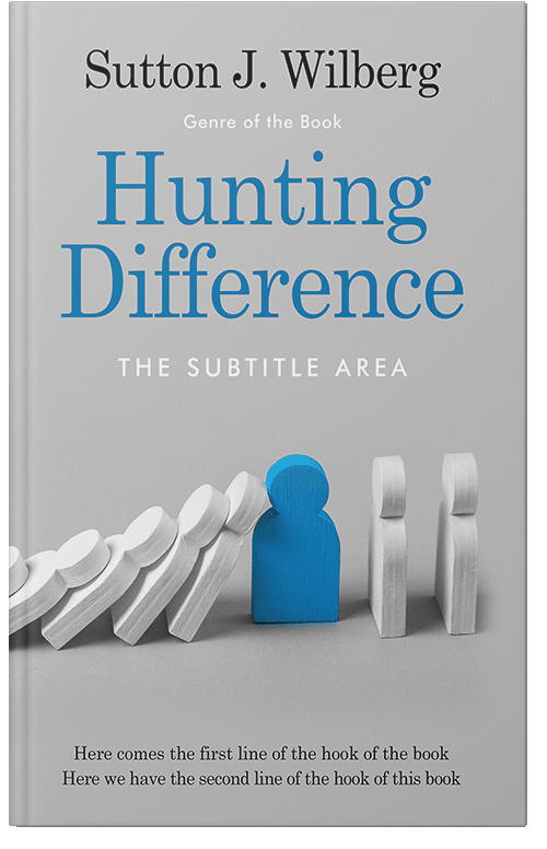 Front view of Premade Self-Improvement & Self-Help Book Cover - French Gray