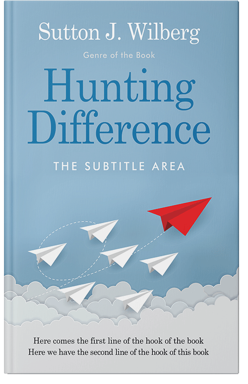 Front view of Premade Business Book Cover - Polo Blue