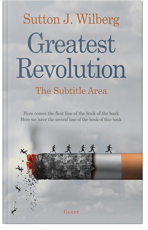 Front view of Premade Health & Dieting & Fitness Book Cover - Silver Sand