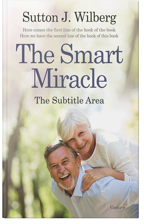 Front view of Premade Health & Mind & Body Book Cover - Satin Linen