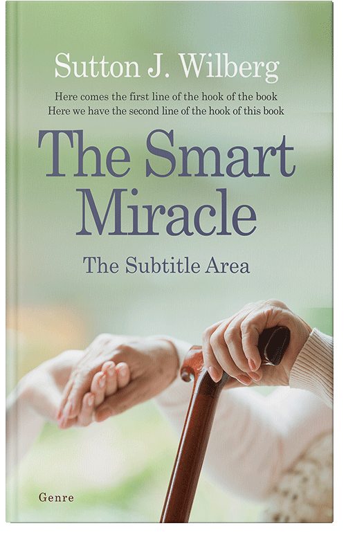 Front view of Premade Health & Mind & Body Book Cover - Pale Leaf