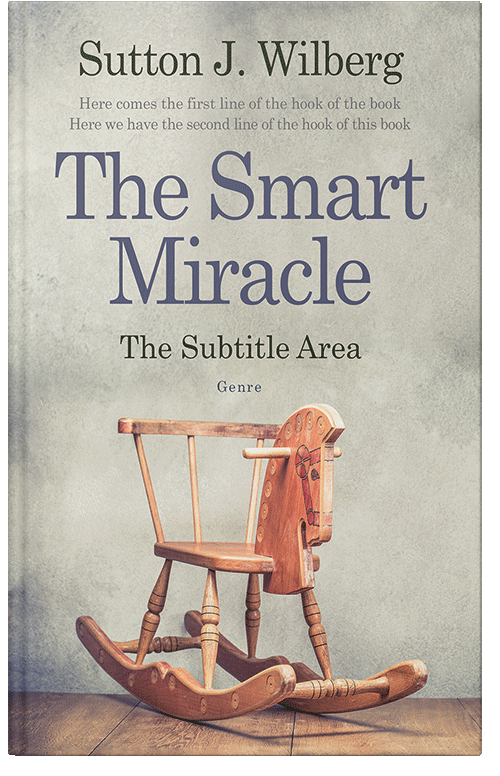 Front view of Premade Literary Fiction Book Cover - Swirl