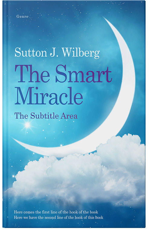 Front view of Premade Religion & Spirituality Book Cover - Curious Blue