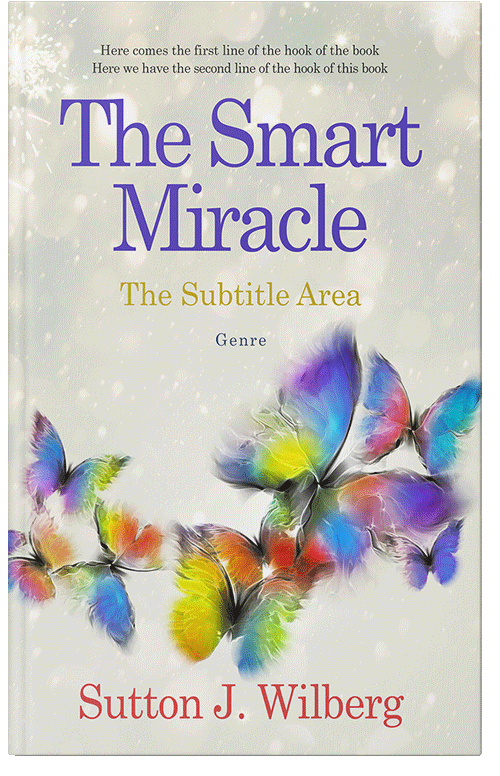 Front view of Premade Abstract Book Cover - Westar