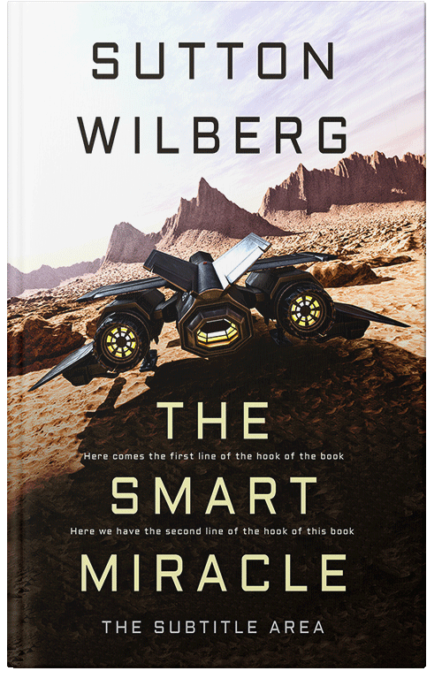 Front view of Premade Science Fiction Book Cover - Night Rider