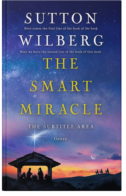 Front view of Premade Religion & Spirituality Book Cover - Chambray