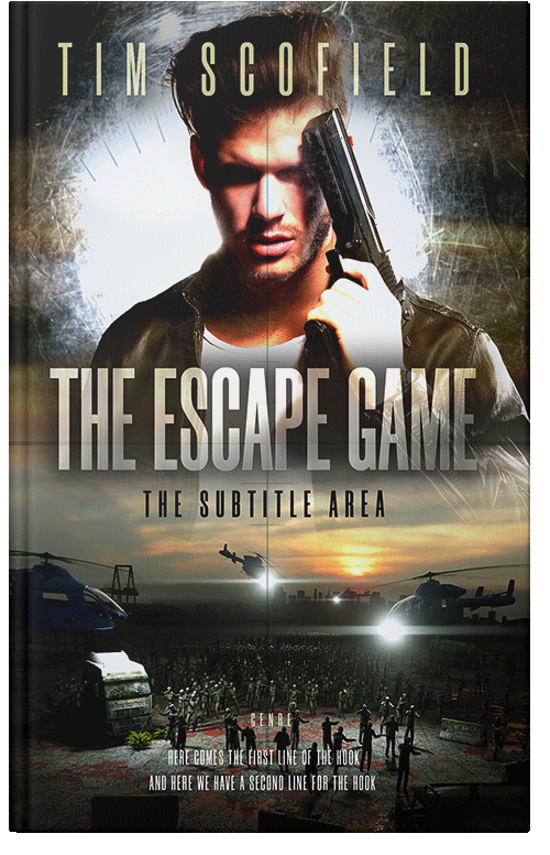 Front view of Premade Apocalyptica Book Cover - Sisal