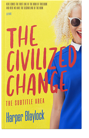 Pre Made Book Cover Denim